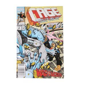 Marvel Cage War Of The Words #2 1992 Comic Book Collector Bagged Boarded
